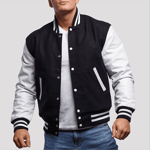 Black and White Varsity Jacket