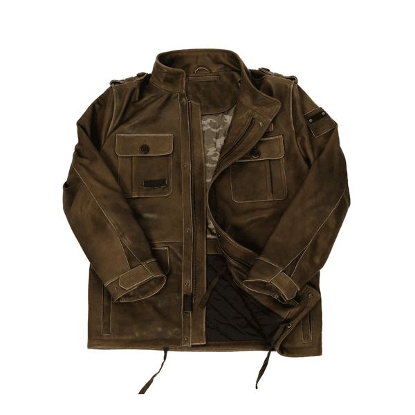 Elite M65 Leather Field Jacket For Men