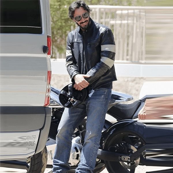 Keanu Reeves Black Leather Jacket