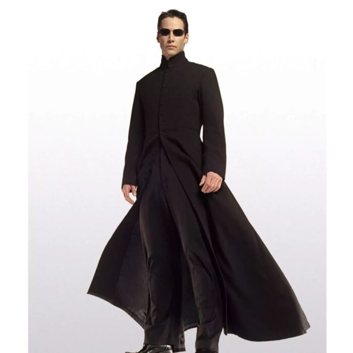 Keanu Reeves Black Trench Coat From Matrix