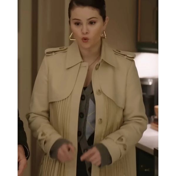 Selena Gomez Beige Trench Coat From Only Murders In The Building