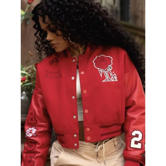 Teyana Taylor Red Varsity Jacket For Women