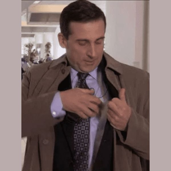 The Office Michael Scott Brown Trench Coat
