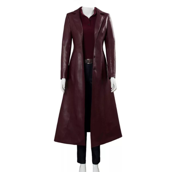 X-Men Dark Phoenix Jean Grey Leather Trench Coat